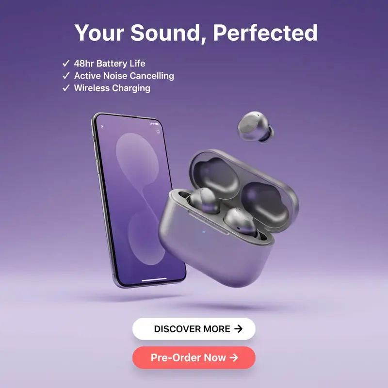 Your Sound, Perfected - Wireless Earbuds
