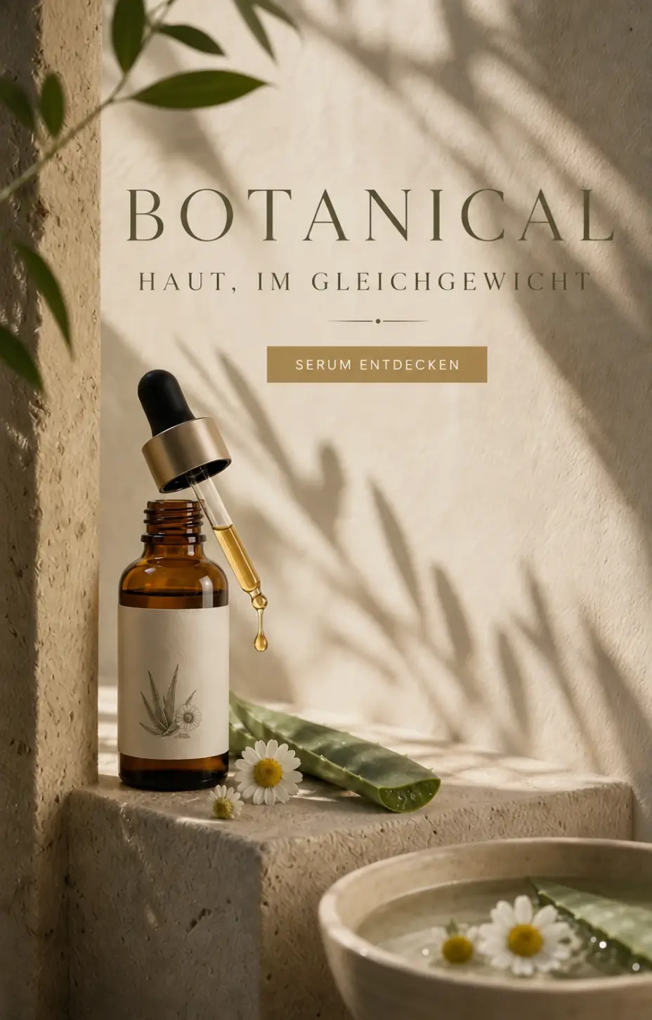 Natürliches Gesichtsserum – Botanisch